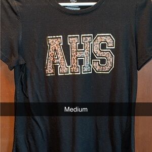 Black AHS Graphic T-Shirt